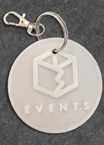 3D Metal Logo Keychain