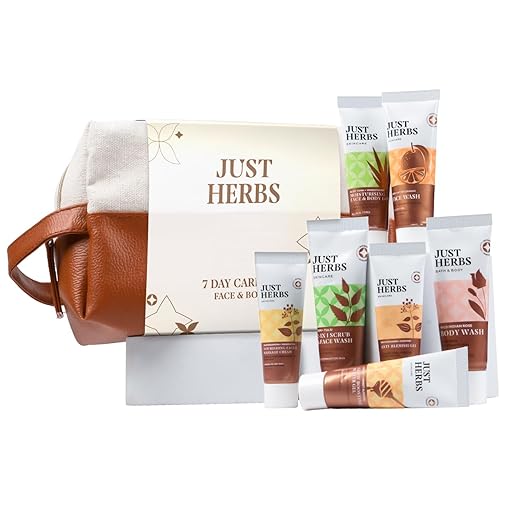 Just Herbs 7 Days Face & Body Care Pack Skincare Essentials Combo Pack