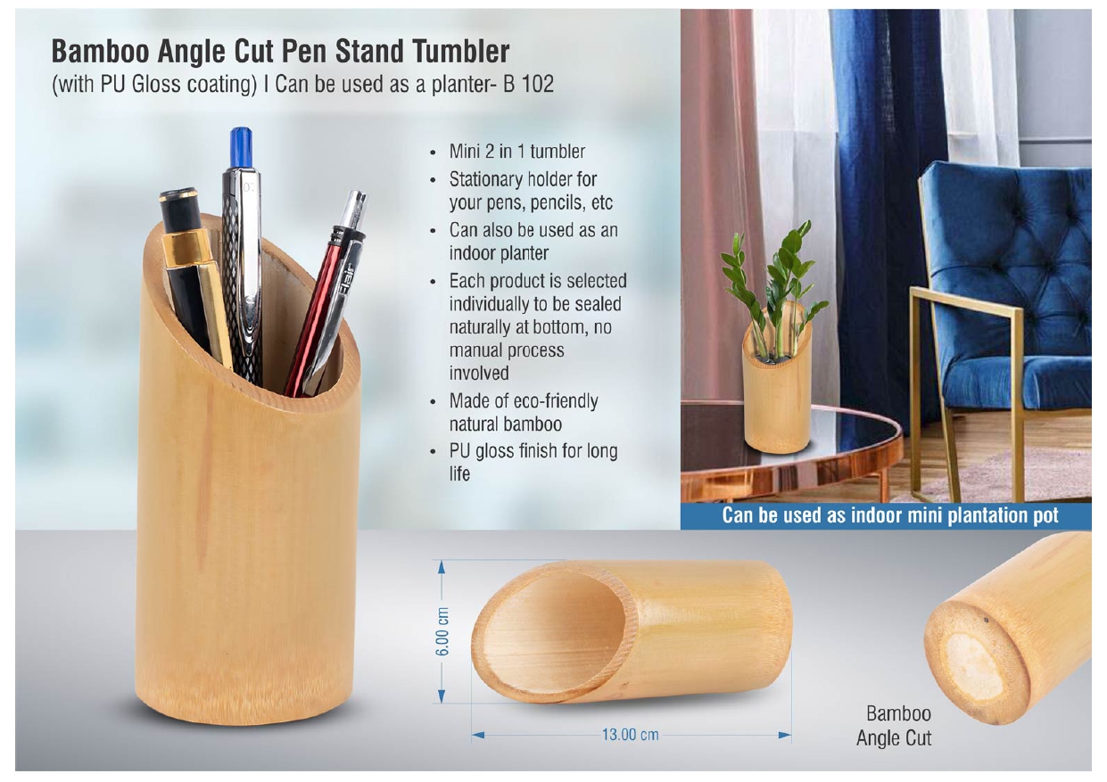 Bamboo Pen Holder