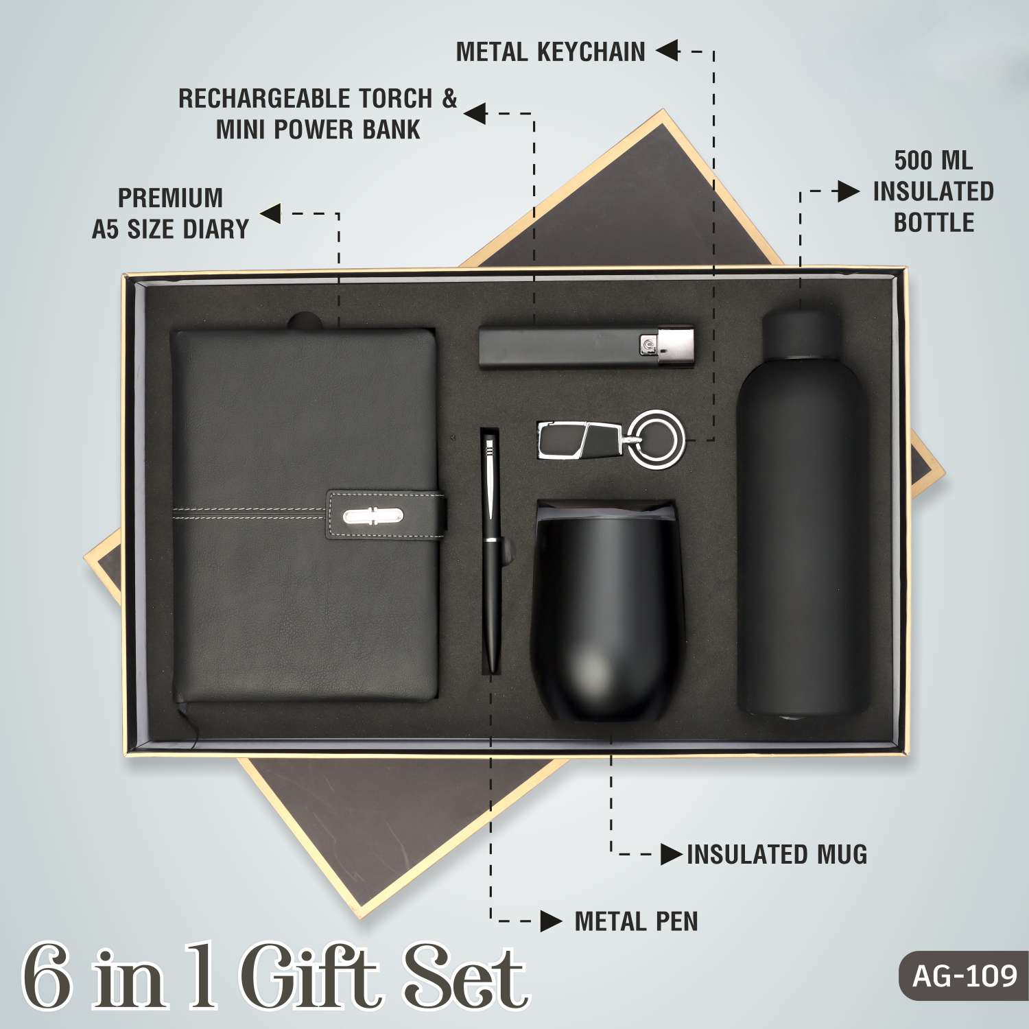 Black Office Essentials Kit