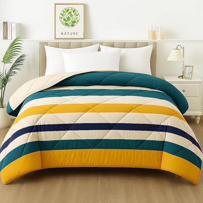 BSB HOME 2nd Gen 220 GSM Microfiber Reversible AC Comforter