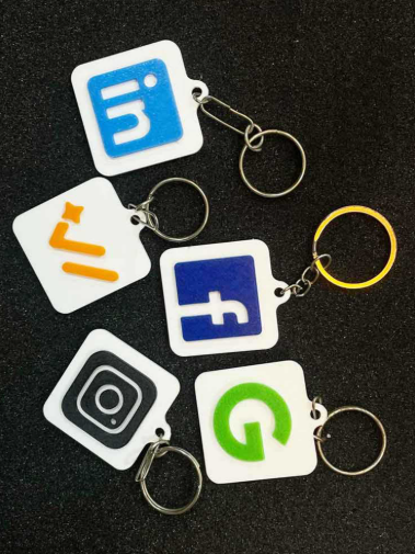 Custom PVC Rubber Logo Keychain