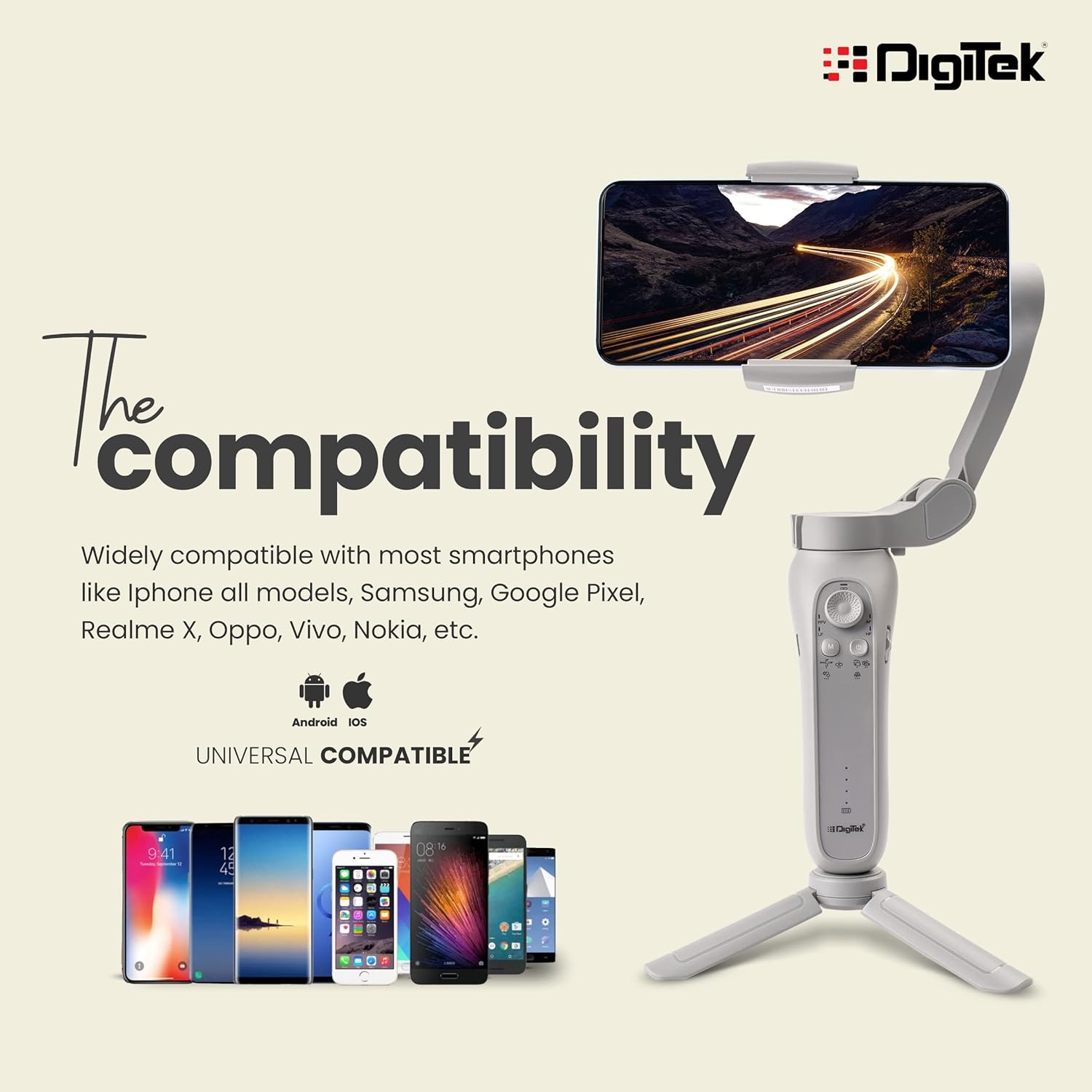 Digitek LED Ring Light with Mobile Holder