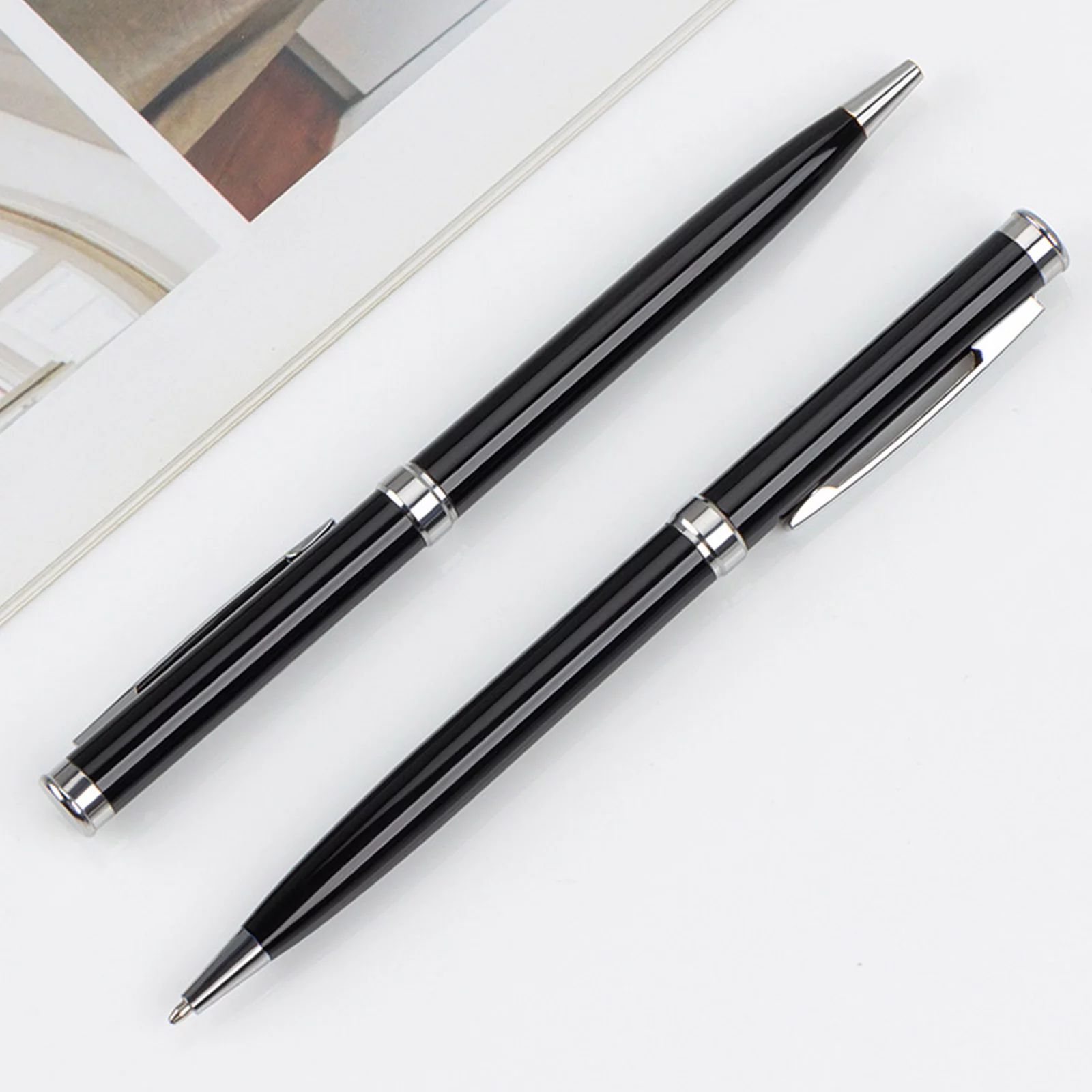 Executive Black Metal Pen Set