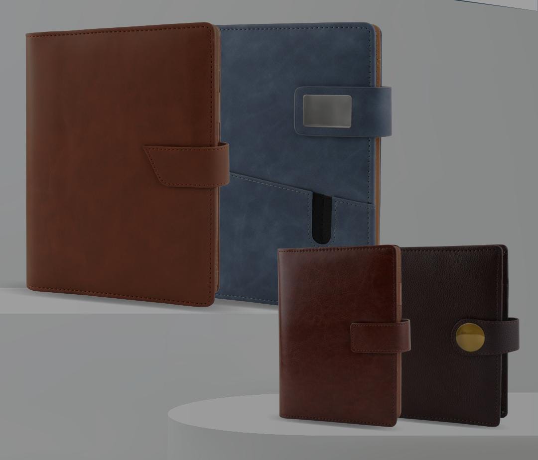 Executive Leather Notebook With Card Holder