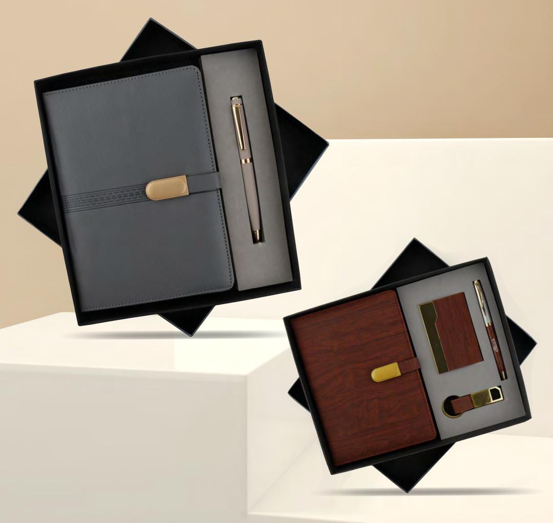 Executive PU Leather Notebook With Pen Holder