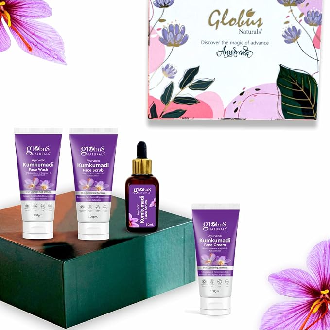 Globus Naturals Ayurvedic Kumkumadi Skin Lightening & Brightening Gift Box
