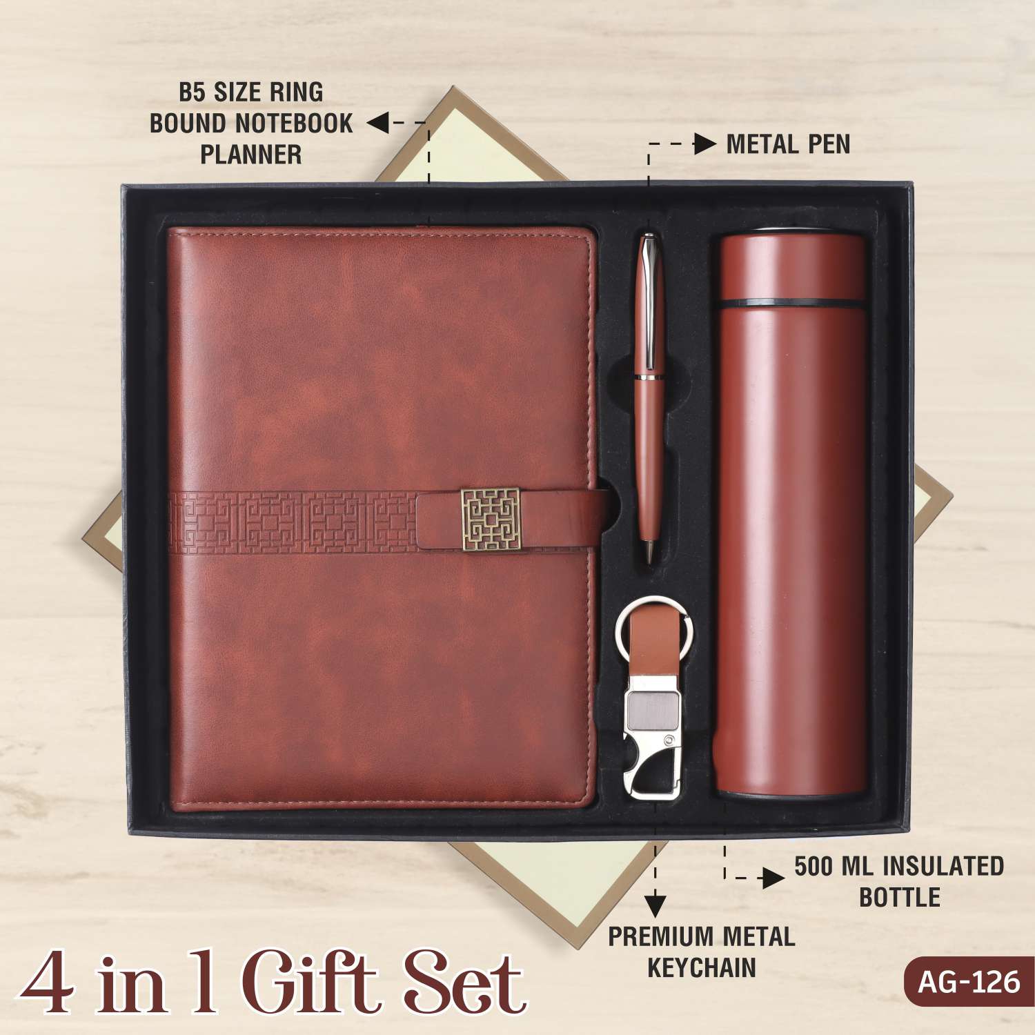 Leather Flask Welcome Kit