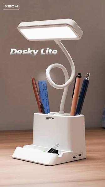 LED Desk Pen Stand