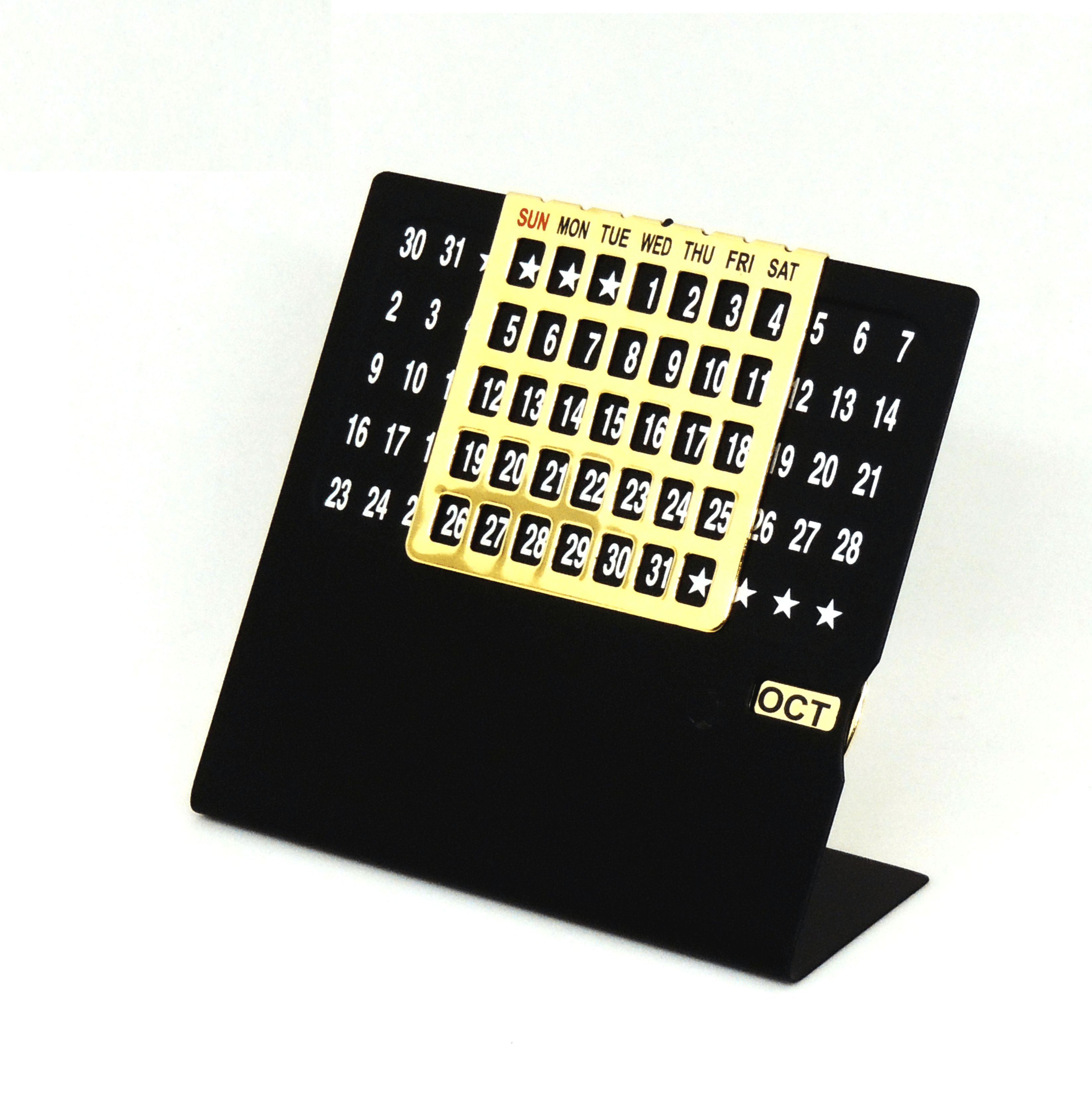 Modern Metal Perpetual Desk Calendar