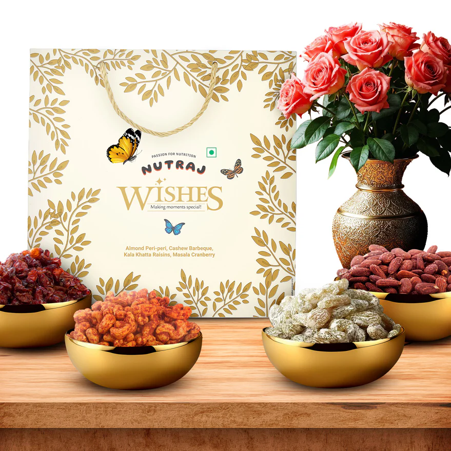 Nutraj Wishes Flavor Fusion 400g Diwali Gift Box  GB-155