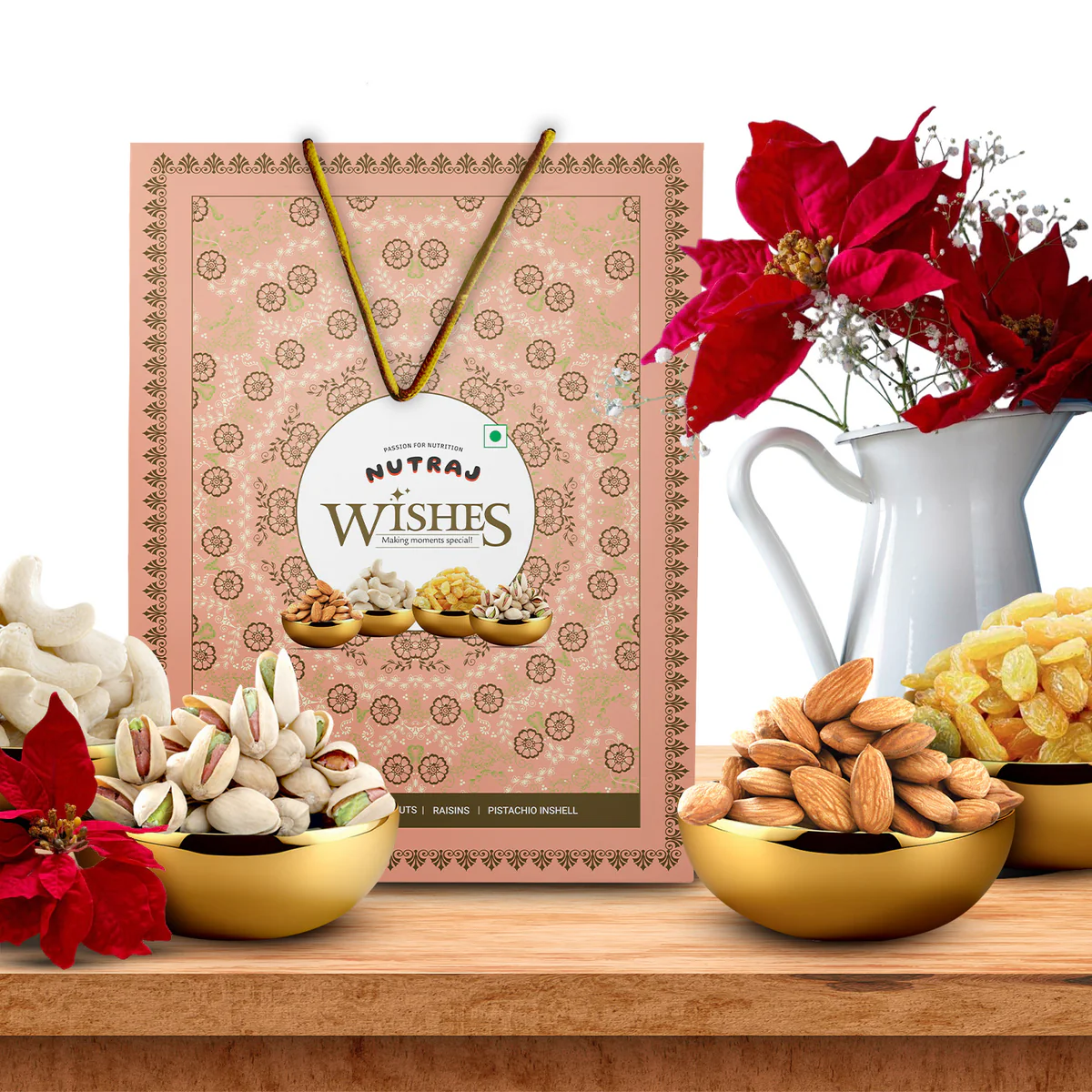 Nutraj Wishes Royal Blossom Diwali Gift Box 500g GB-151