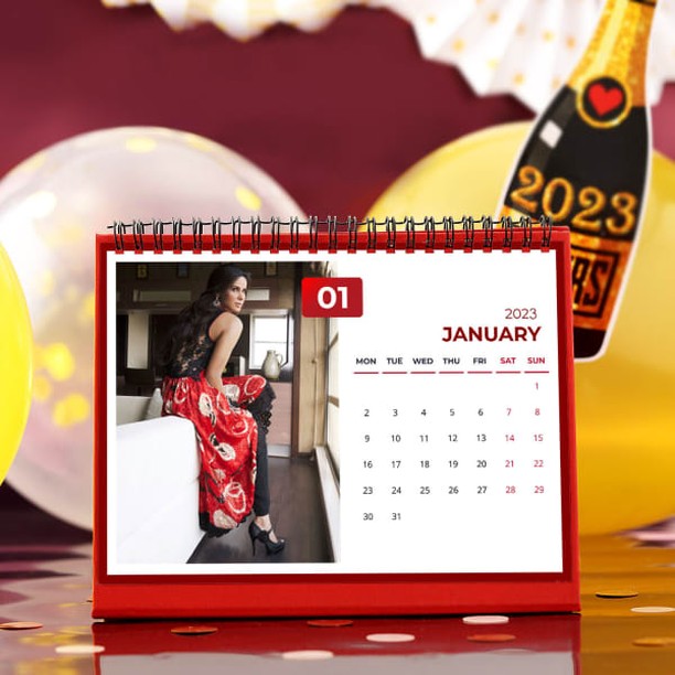 Personalized Photo Desk Calendar