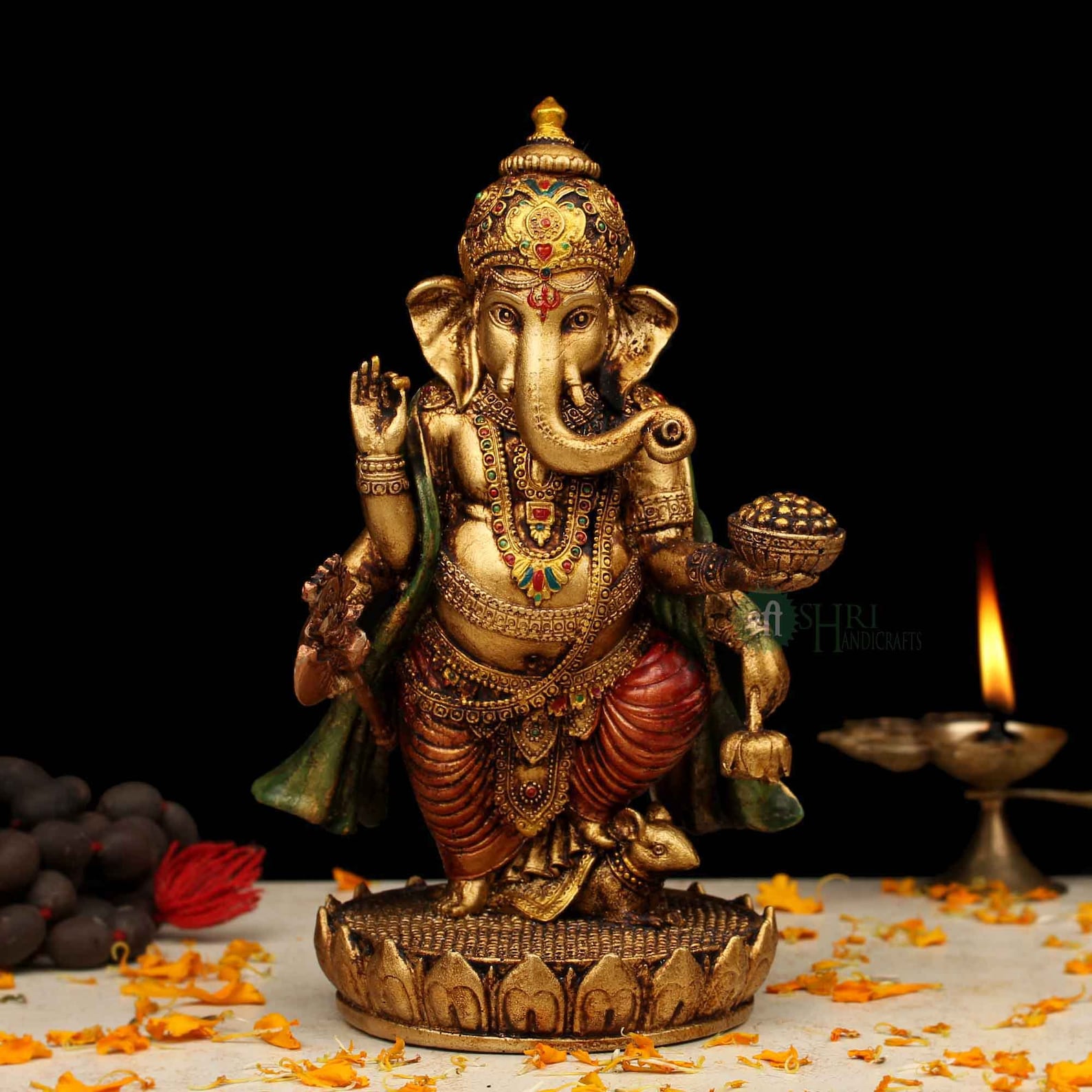 Premium Lord Ganesha Brass Idol
