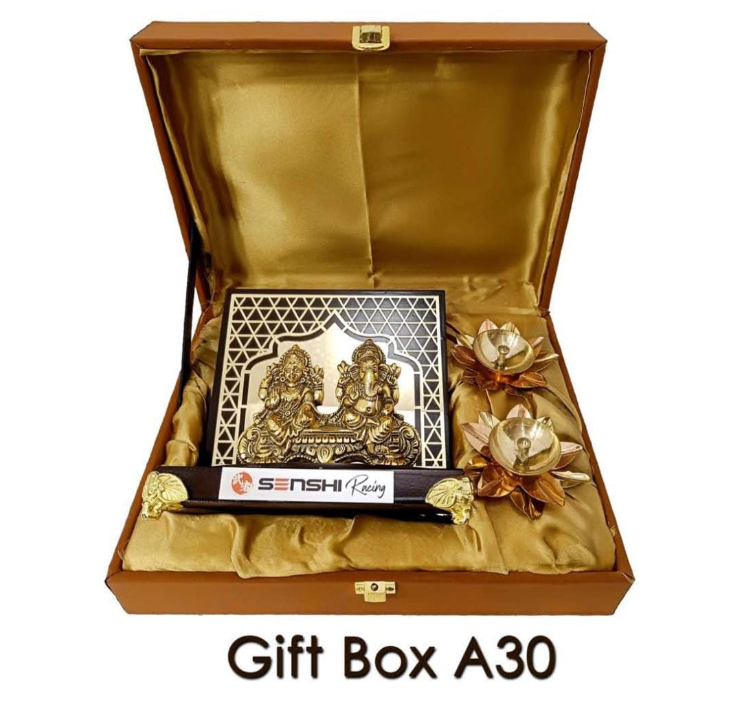 Silver Lakshmi Ganesh Gift Box